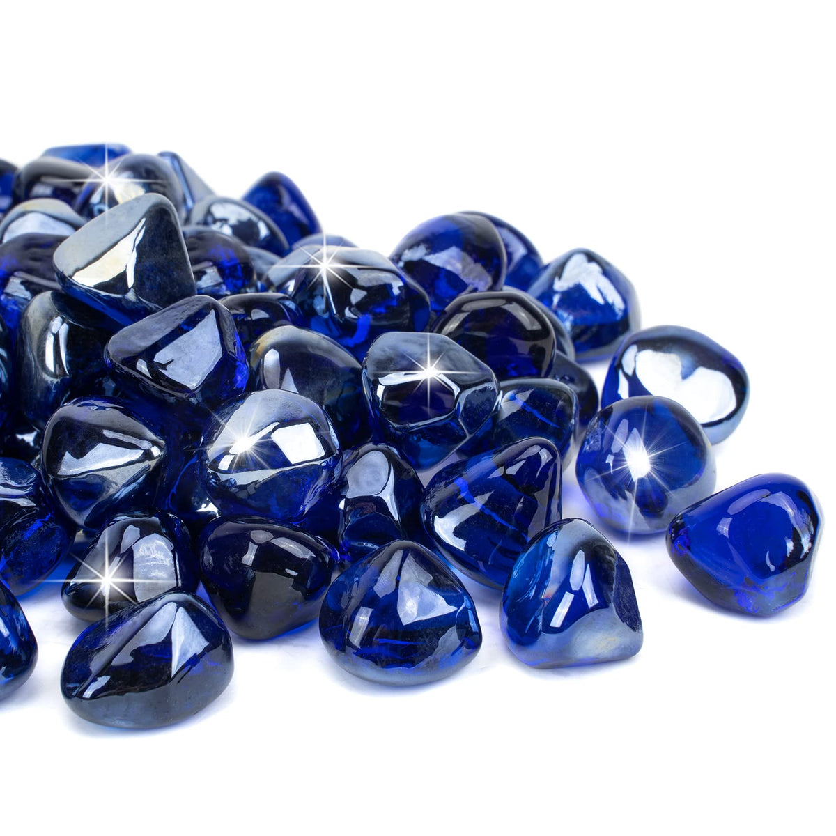 Mr. Fireglass diamond sparkle day and night in fire pits for brilliant reflections