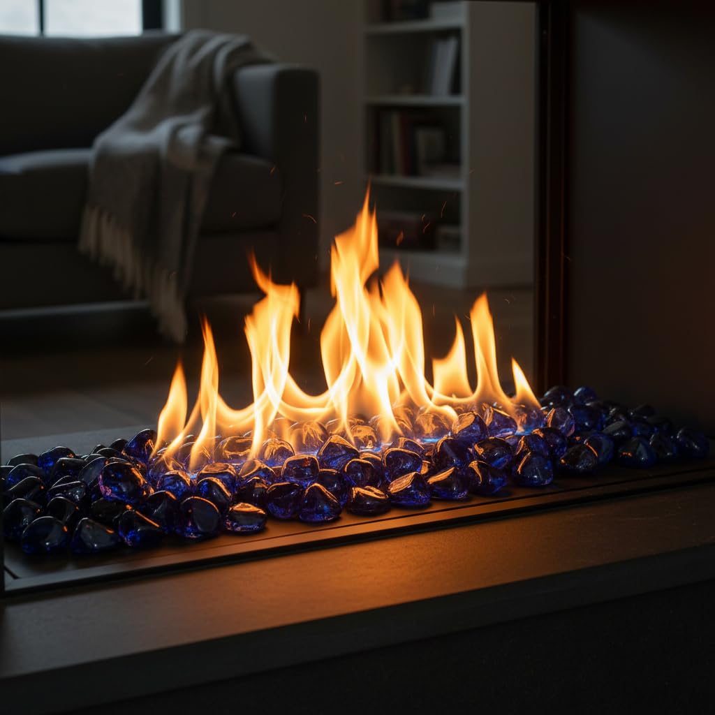 Mr. Fireglass easy to clean with vinegar and water for simple upkeep