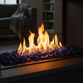 Mr. Fireglass easy to clean with vinegar and water for simple upkeep