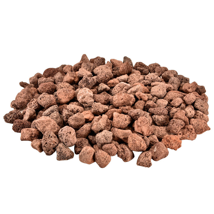 Mr. Fireglass lava rock 0.8-1.2 inch stones for even flame distribution in fire pits
