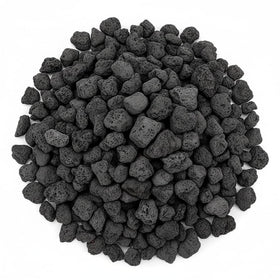Mr. Fireglass lava rock close-up shows porous texture for efficient gas dispersion