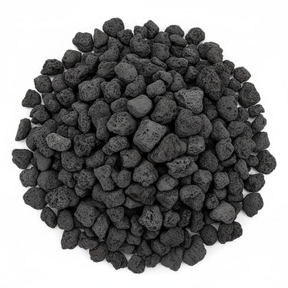 Mr. Fireglass lava rock close-up shows porous texture for efficient gas dispersion