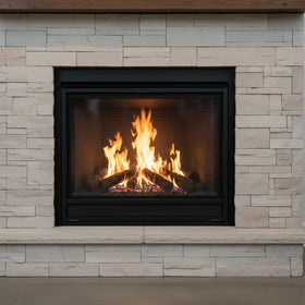 Mr. Fireglass lava rock adds natural texture to garden landscaping.
