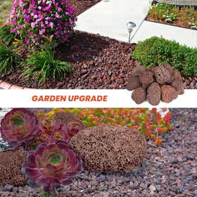 Mr. Fireglass lava rock granules for landscaping add earthy texture