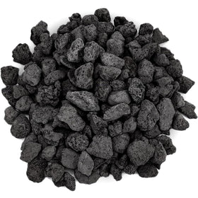 Low-maintenance lava rocks suitable for outdoor spaces