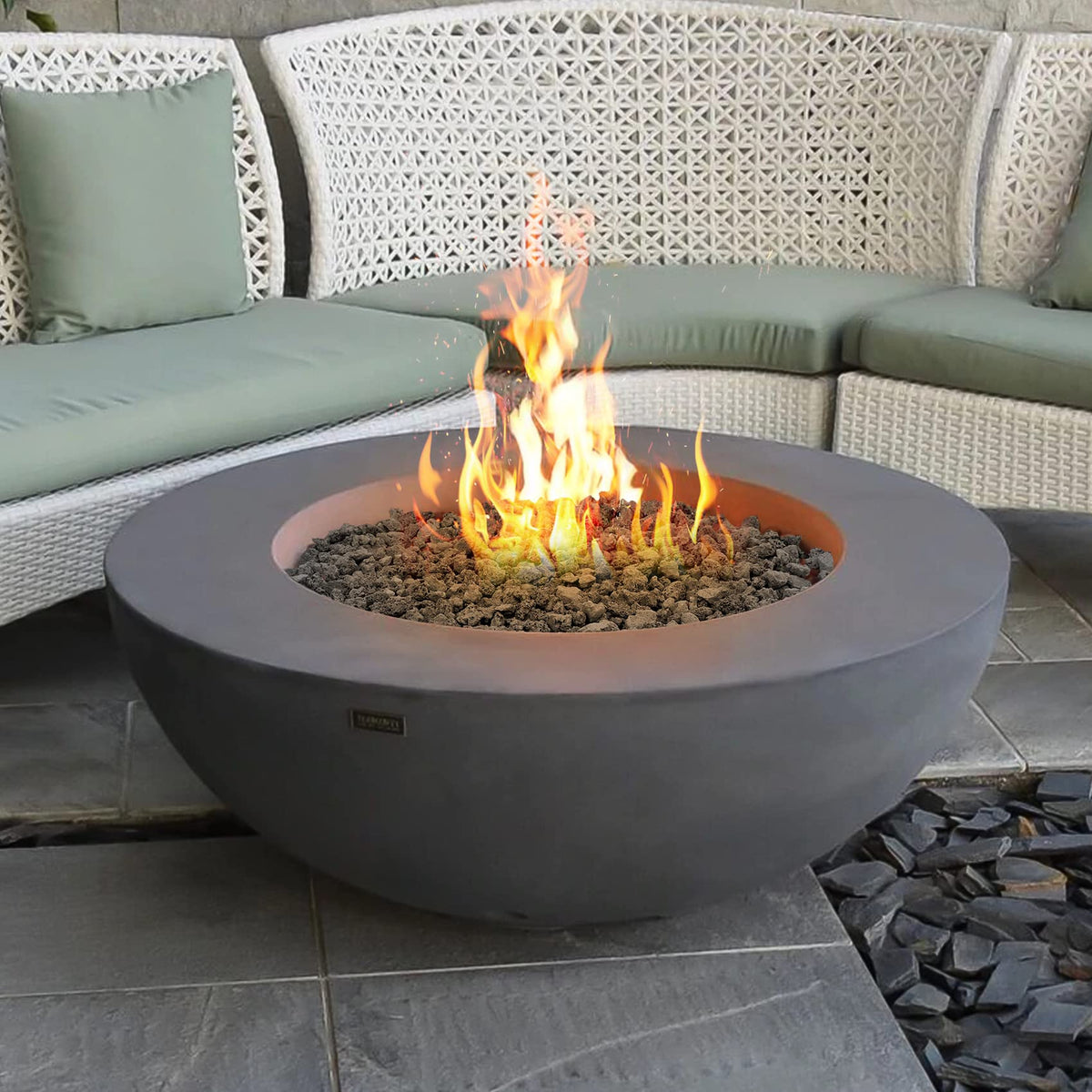 Porous lava rock supports water features by aiding aeration and reducing residue