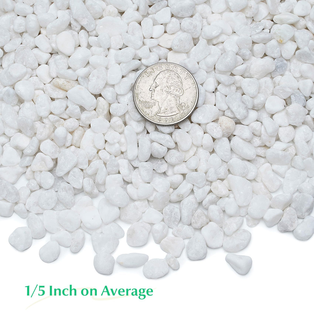 Mr. Fireglass one-fifth-inch pebbles ideal for tiny arrangements and terrariums.