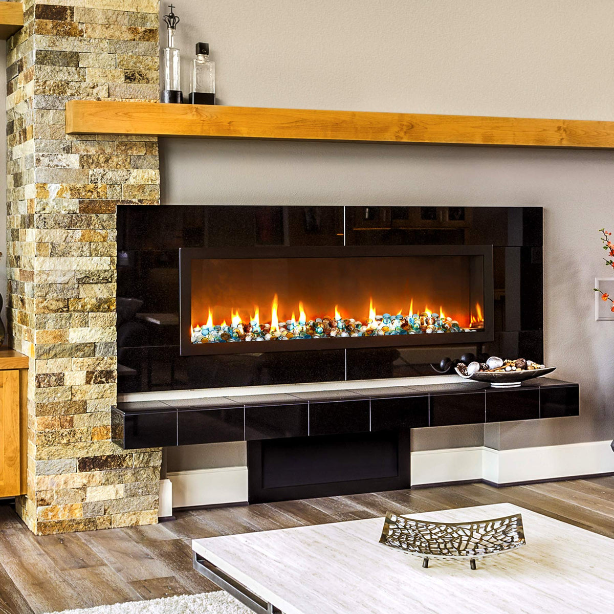 Mr. Fireglass beads brighten outdoor garden spaces with color