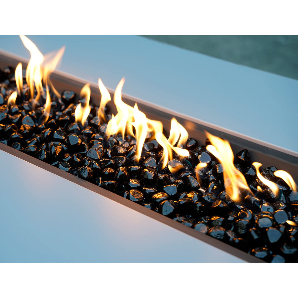 Mr. Fireglass suitable for propane and natural gas fire pit setups.