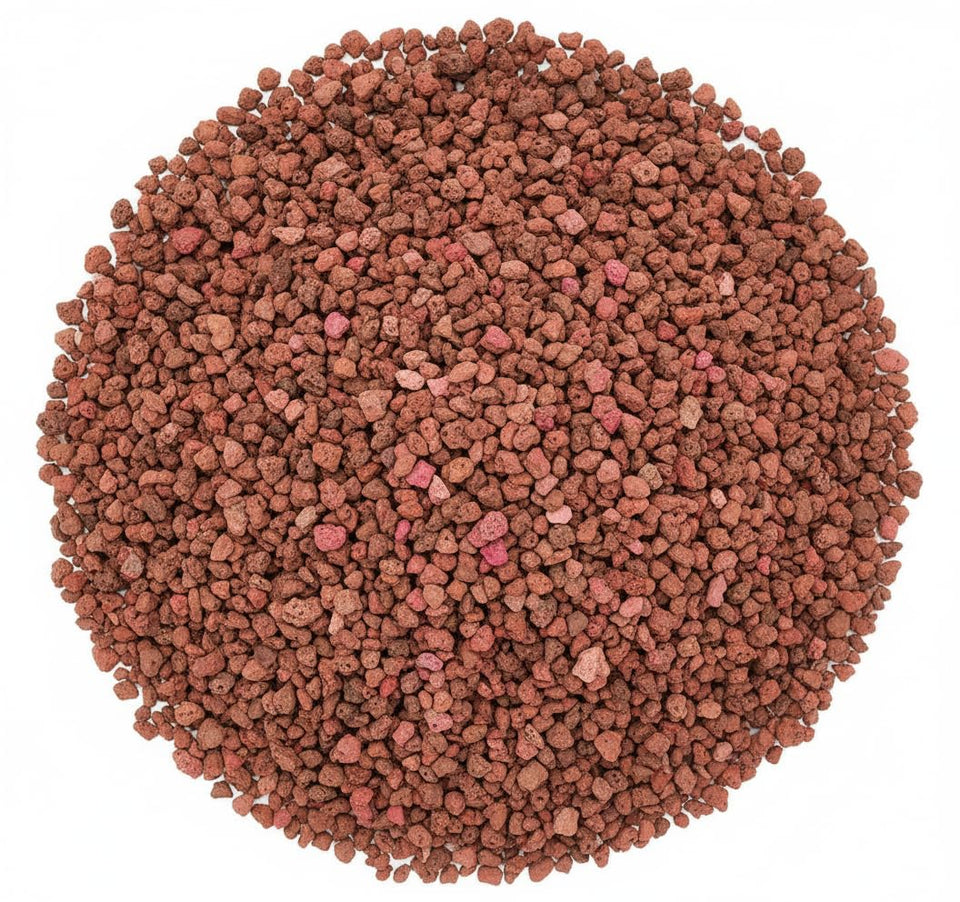 Mr. Fireglass red lava rock 0.2–0.3 inch close-up for flame pits and decor