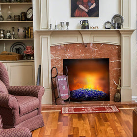 Mr. Fireglass beads provide even coverage for balanced flames across patios and water features.