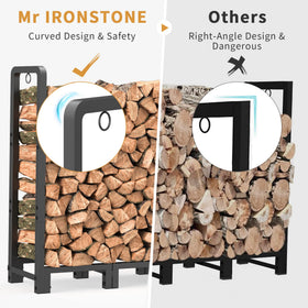 Mr IRONSTONE adjustable rack extended length demonstrates flexible fit for porches and patios