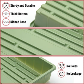 Close-up of Mr. Pen seed tray reveals durable plastic for repeated use.