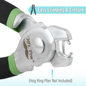 Mr. Pen hog rings three-eighths inch compatible with standard pliers for easy clamping