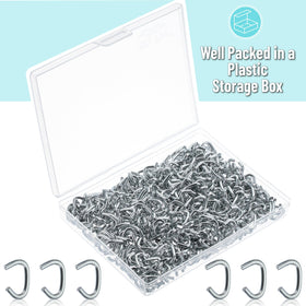 Mr. Pen hog rings securing fabrics in upholstery projects for lasting hold