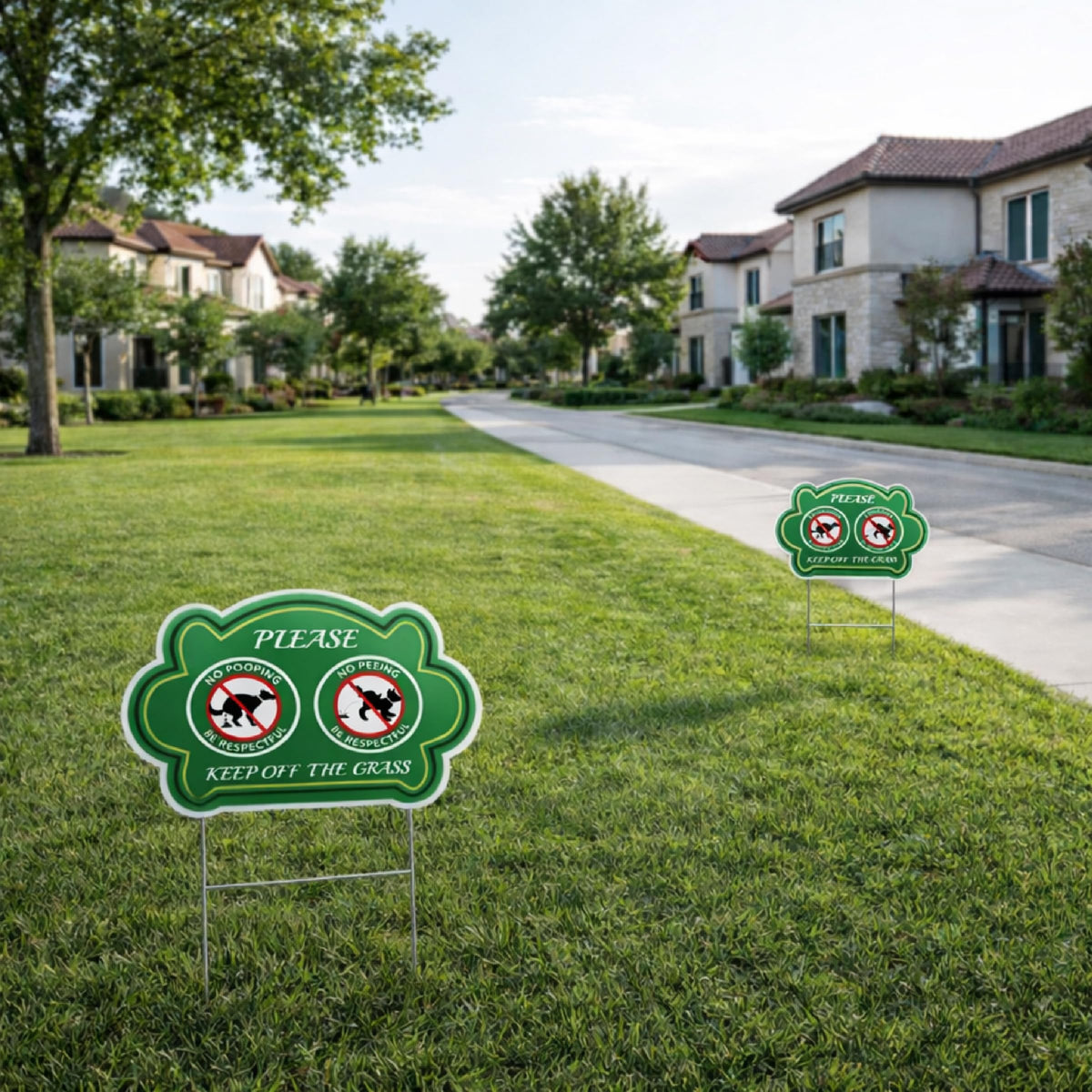 Mr. Pen signs fit lawns and backyards with durable weatherproof construction.