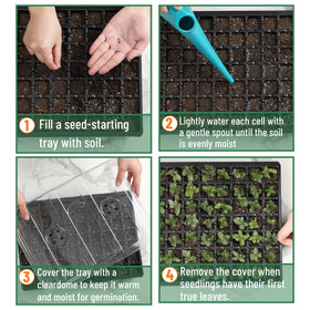 Mr. Pen reusable durable plastic seed trays stand up to repeated use