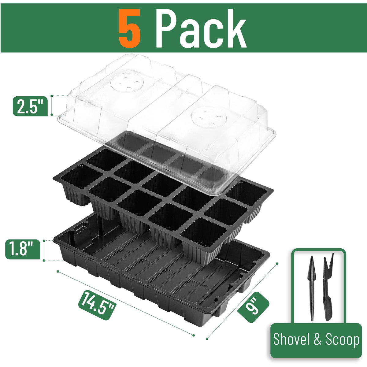 Mr. Pen humidity vented dome supports controlled moisture for even sprouting