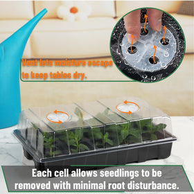 Mr. Pen seed starter tray kit 15-cell layout for multiple varieties