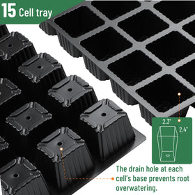 Mr. Pen seed starter tray kit clear domes showing visibility of seedlings