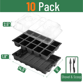 Mr. Pen seed starter tray kit durable plastic trays and reusable domes
