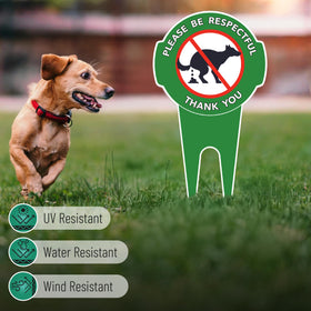 Mr. Pen two-pack signs promote responsible pet ownership politely.