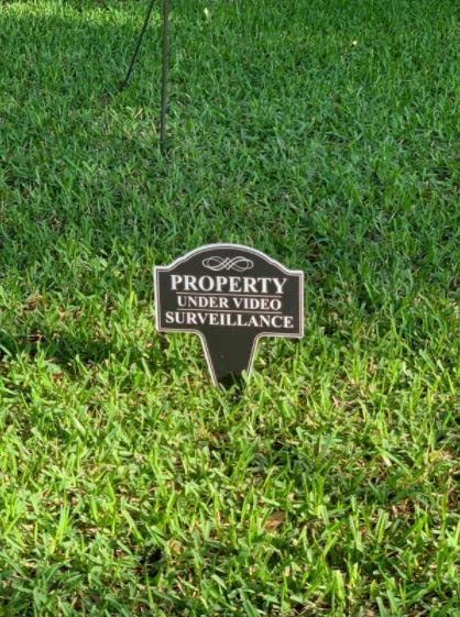 Outdoor-ready sign ideal for homes and storefronts seeking visibility