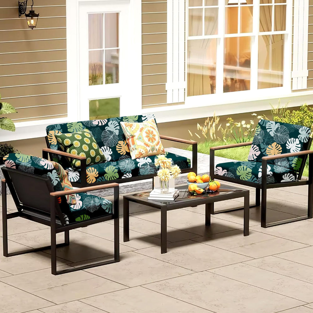 MRGSDL easy-care patio cushion cover showcasing machine-washability.
