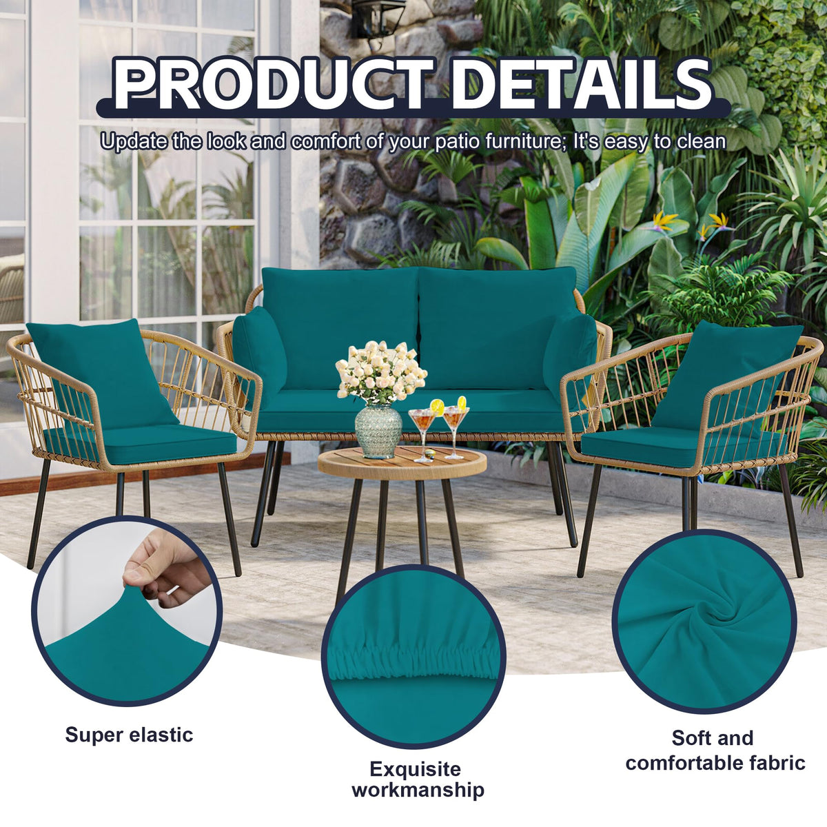MRGSDL machine-washable cushion cover demonstrating easy cleaning.