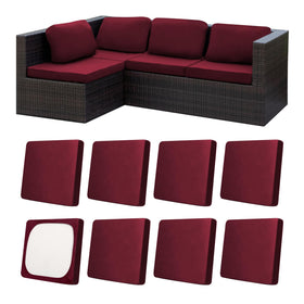 MRGSDL 8Pcs Patio Cushion Covers full set protects outdoor furniture and refreshes your space