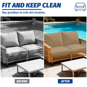 MRGSDL durable poly-spandex fabric provides soft feel and stretch on outdoor furniture