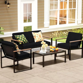 MRGSDL terrace-use image showing cushions in outdoor arrangement