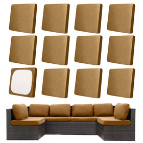 MRGSDL camel patio cushion cover protects outdoor cushions with flexible, soft fabric.