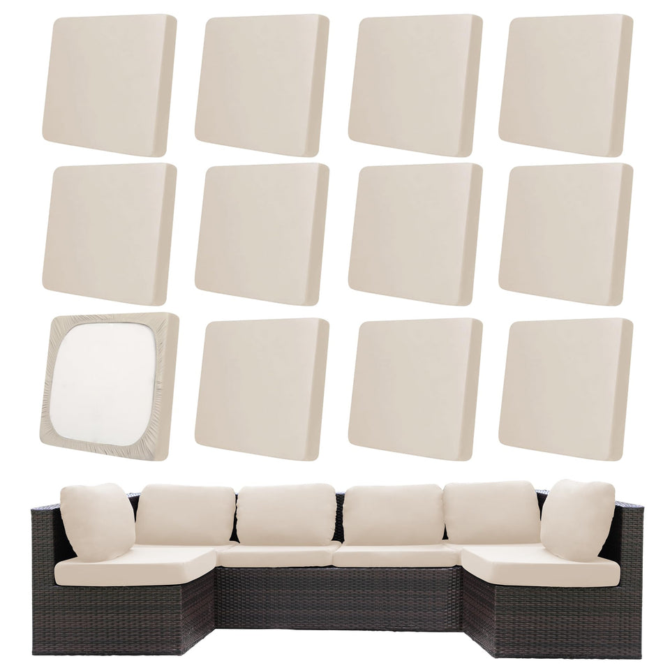 MRGSDL patio stretch cushion cover in navy provides outdoor protection.