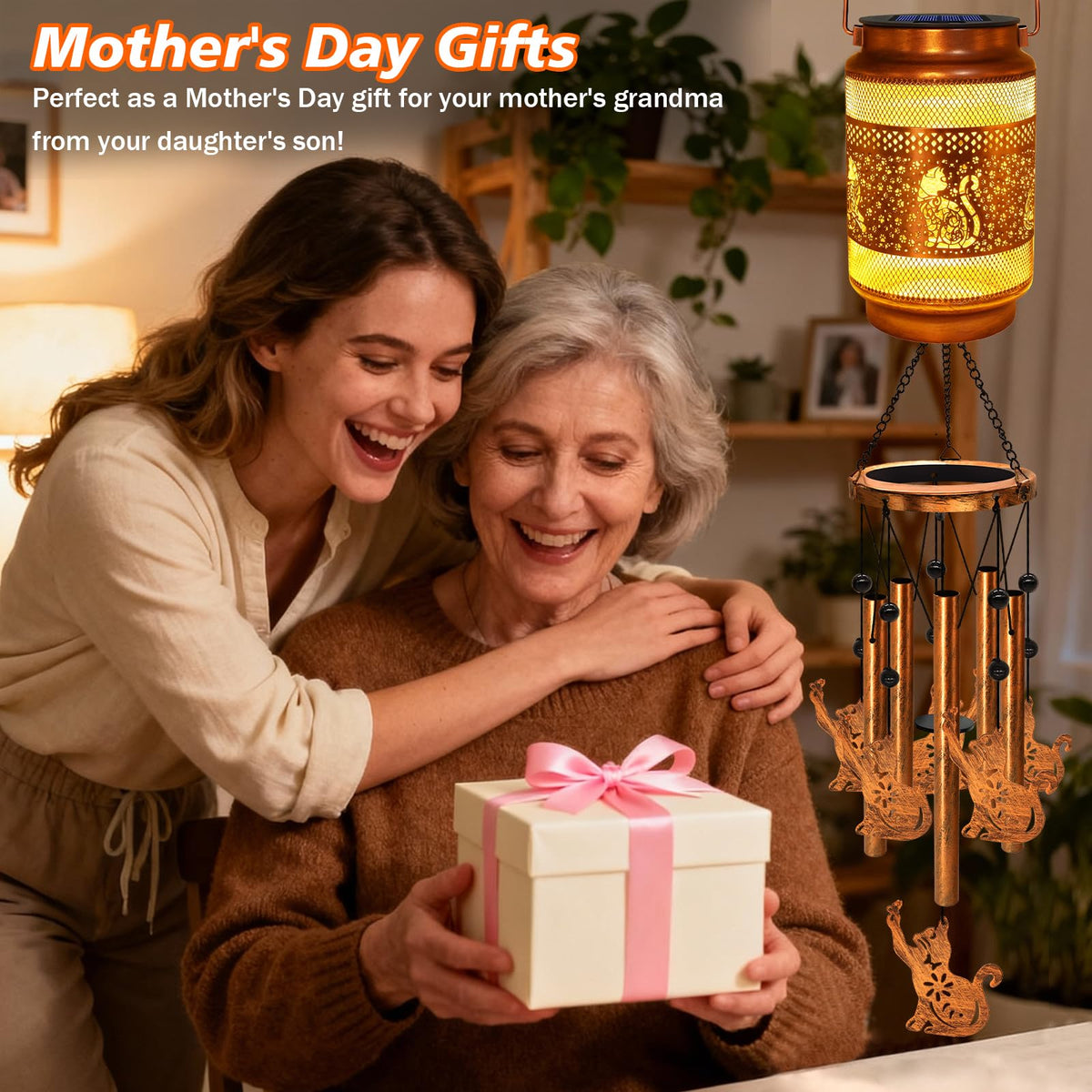 MRHEPHAESTUS elegant garden lantern-chime blends light and melody.