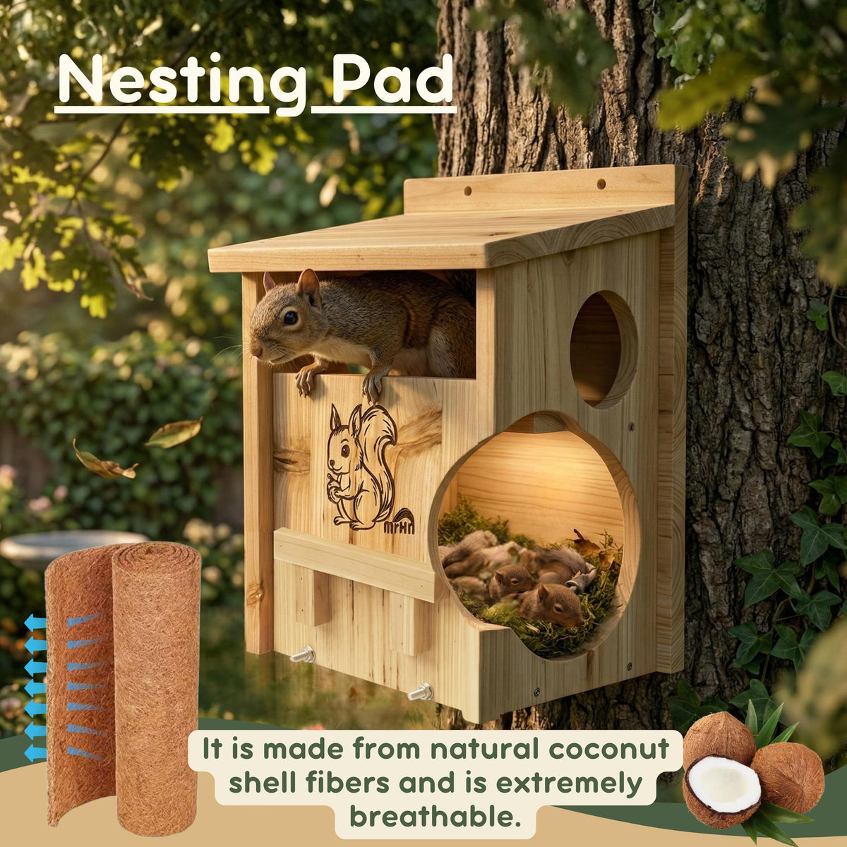 MRHN Dimensions 12x8x16 inches suitable for nesting.