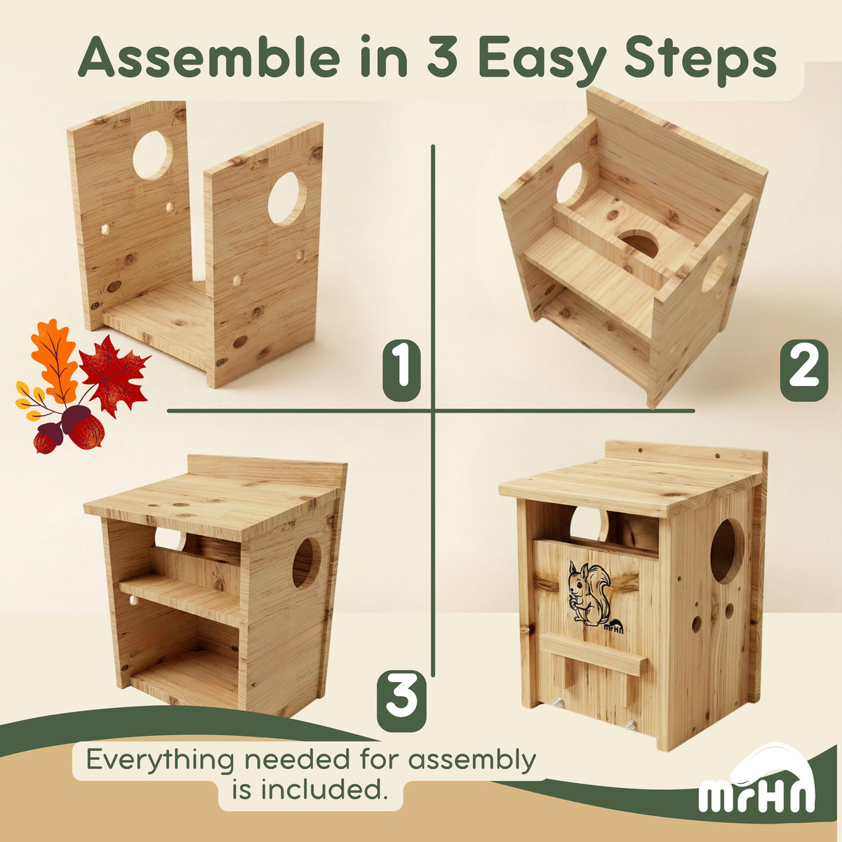 MRHN Easy installation with pre drilled holes for quick setup.