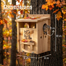 MRHN Weather-resistant pine wood construction for year round use.