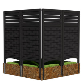 Mrosaa privacy panel close-up highlighting durable HDPE for weather resistance