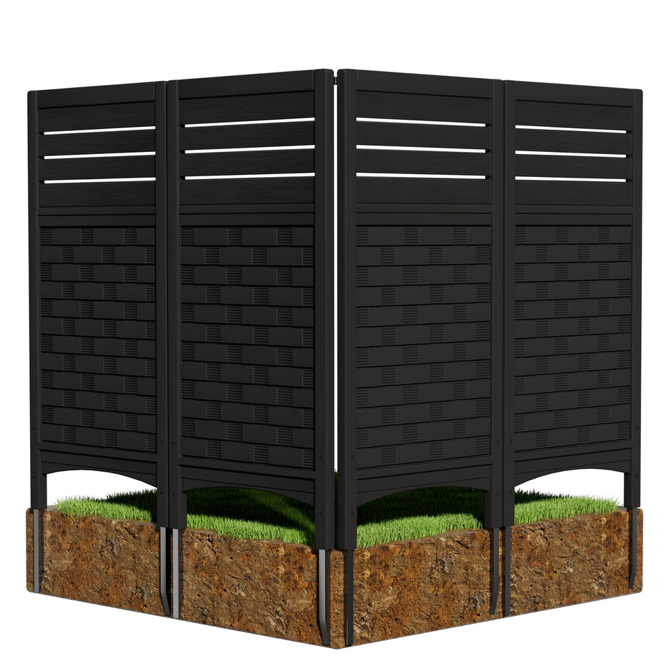 Mrosaa privacy panel close-up highlighting durable HDPE for weather resistance