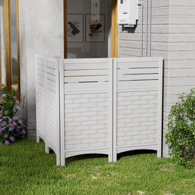 Mrosaa outdoor panel enhances garden aesthetics while concealing utility spots.