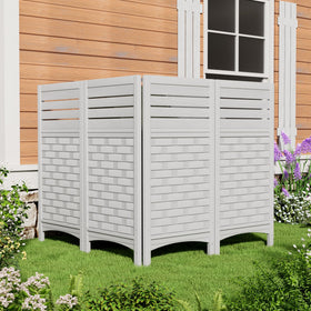 Mrosaa privacy panels connect in straight lines for flexible layouts.