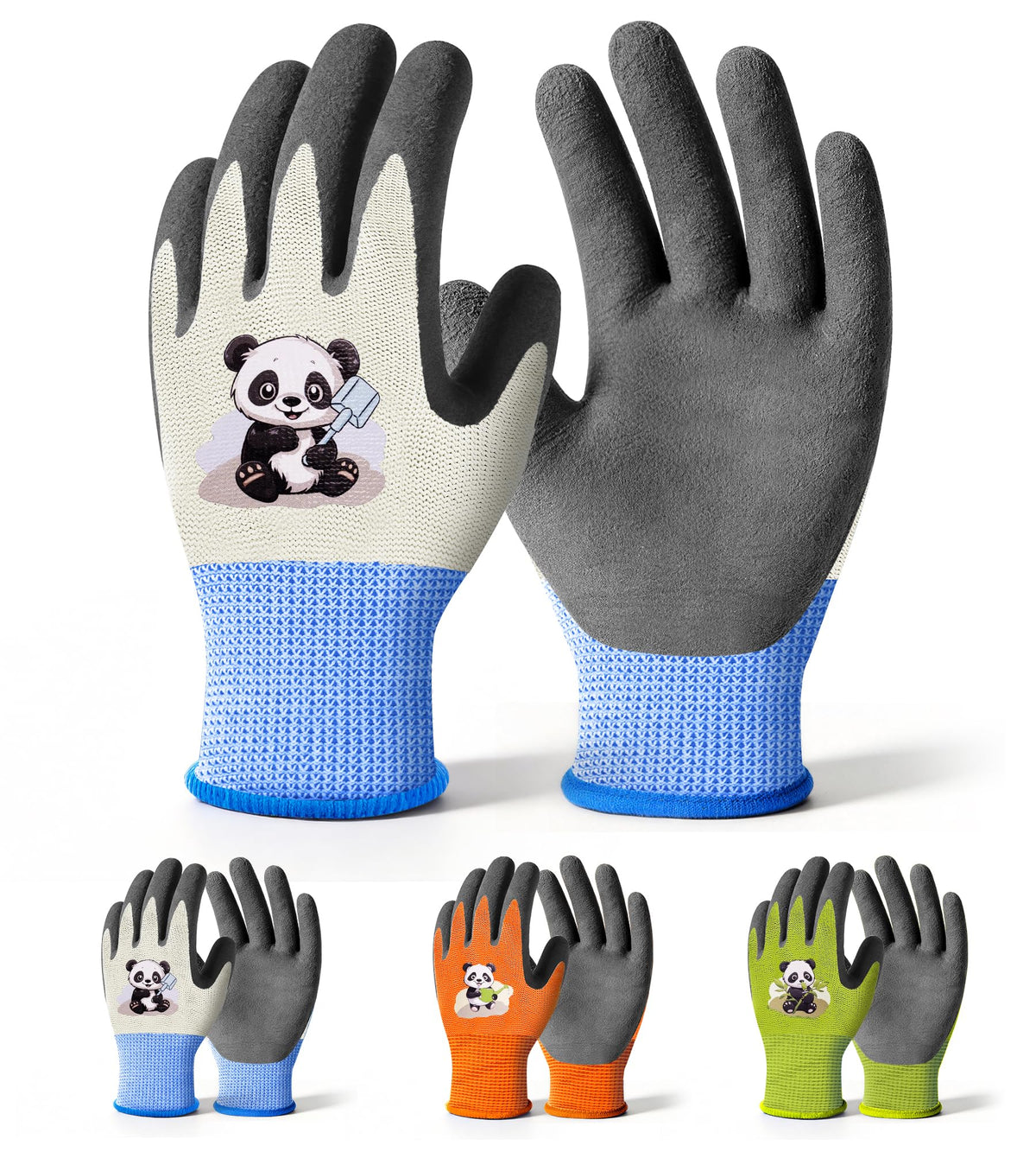 Mr.Panda 3-pack kids gardening gloves, skin-friendly and versatile