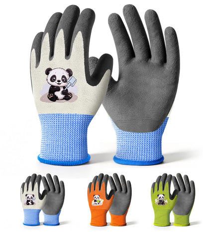 Mr.Panda 3-pack kids gardening gloves, skin-friendly and versatile