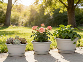 Dark gray ribbed design complements modern decor in any room or patio.