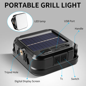 MRRCYUR compact outdoor grill light ideal for camping