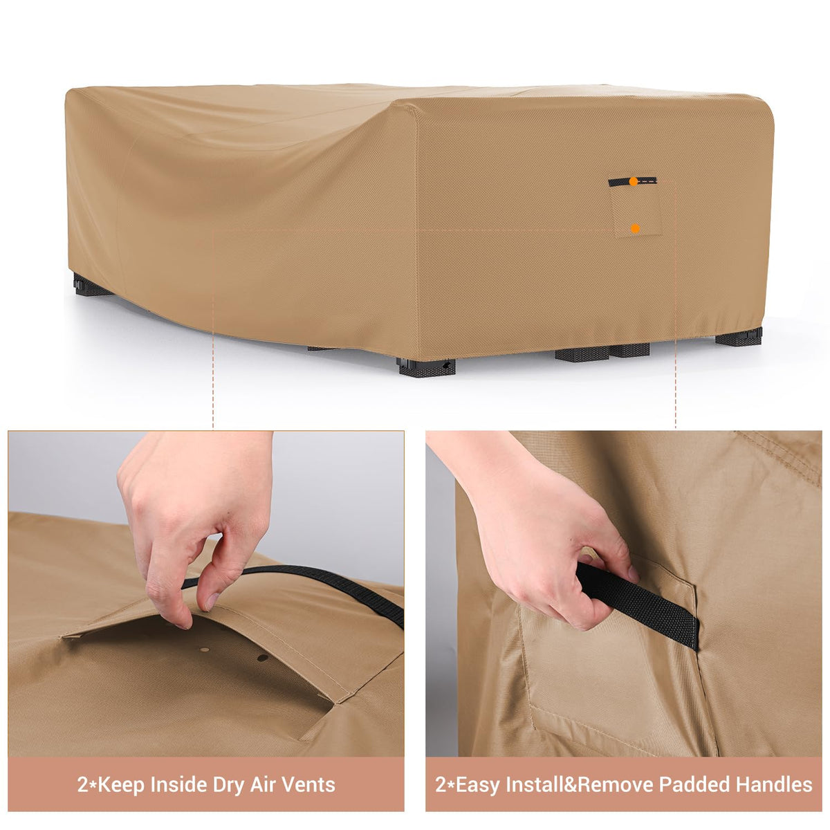 Mrrihand 420D Oxford fabric exterior demonstrates durability for long-lasting outdoor protection.