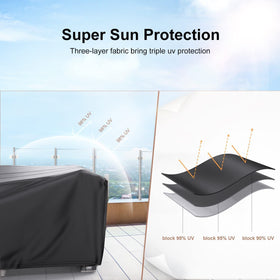 Mrrihand weather protection shield against dust and leaves in outdoor spaces.