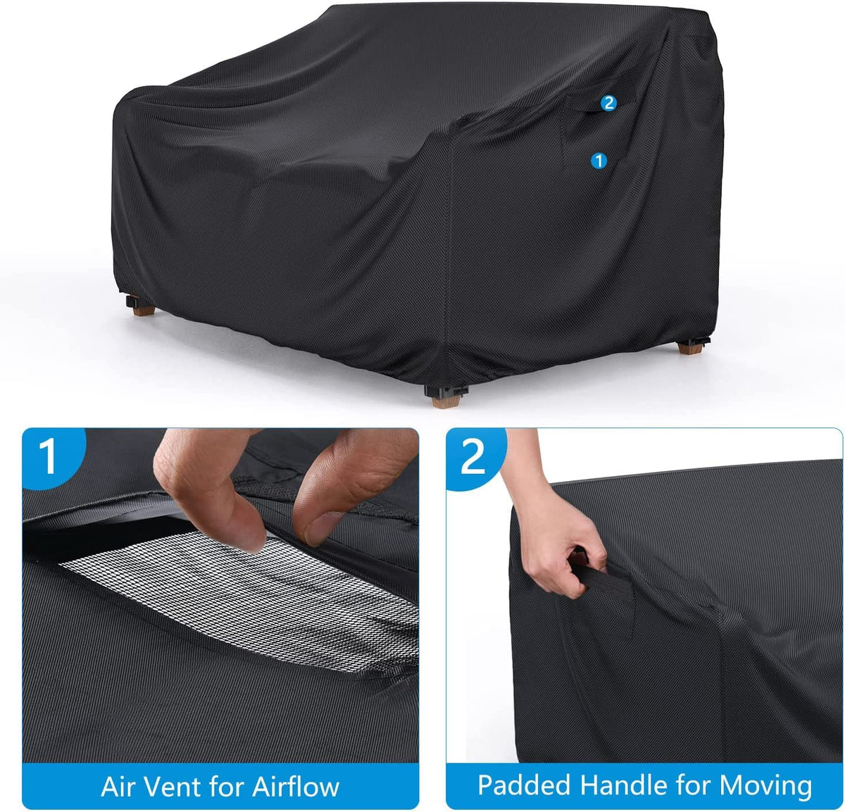 Mrrihand cover with two padded handles for easy installation