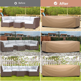 Mrrihand versatile fit covers end tables, benches, and chairs.